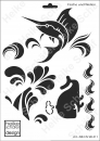 Schablone-Stencil A4 138-411 Fische und Wellen